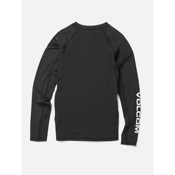 NEW VOLCOM lido solid long sleeve rashvest in black - Picture 4 of 4